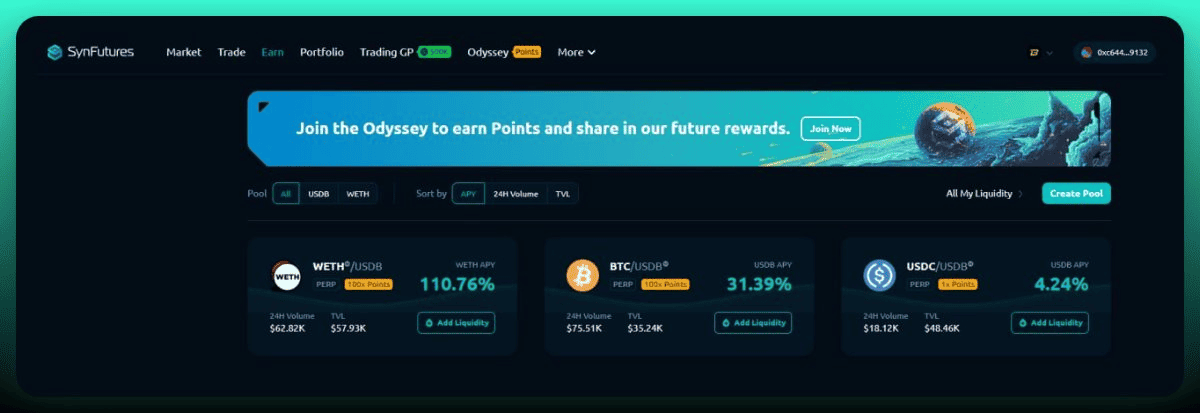 Perps DEX 協議 SynFutures 推出 V3:可賺取積分的 4 種方式 Perps DEX 協議 SynFutures 推出 V3:可賺取積分的 4 種方式