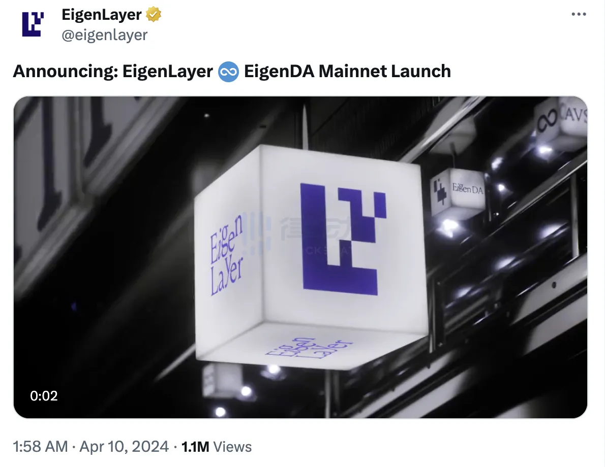 AVS 时代到来:EigenLayer 上线主网影响几何? AVS 时代到来:EigenLayer 上线主网影响几何?