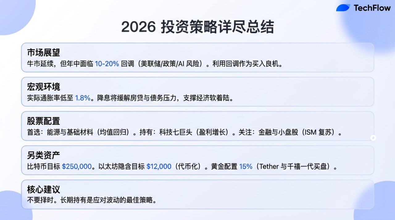 牛市未终结!Tom Lee:2026 年恐现「熊市级回调」,反而是布局良机 牛市未终结!Tom Lee:2026 年恐现「熊市级回调」,反而是布局良机