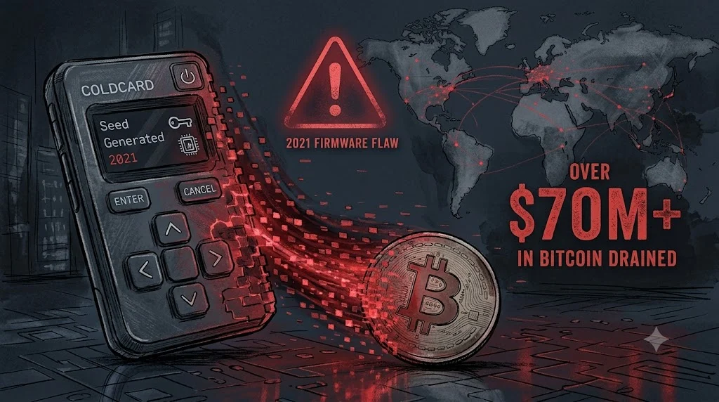 AI 只花 8 分钟揪出 5 年漏洞，Coldcard 被窃引发冷钱包信任危机