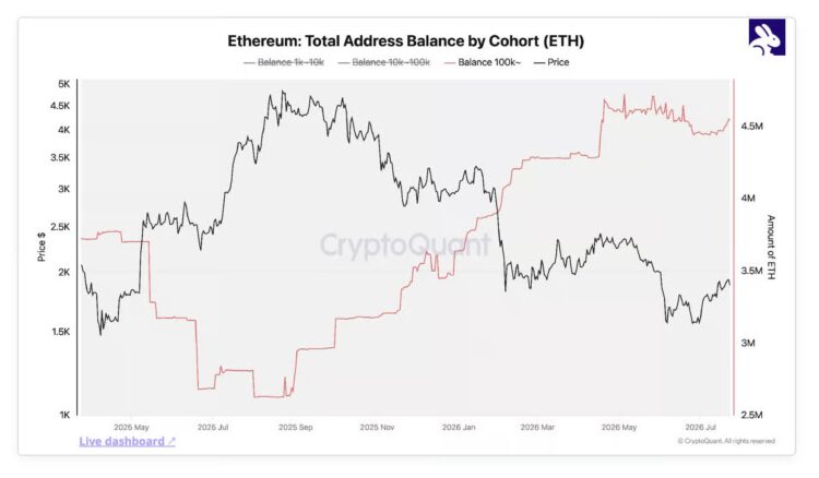 熊市进入最后阶段?CryptoQuant:比特币、以太币、 XRP 巨鲸持续吸筹 熊市进入最后阶段?CryptoQuant:比特币、以太币、 XRP 巨鲸持续吸筹