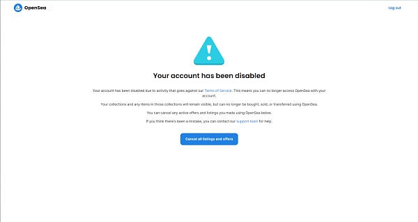 我的OpenSea账号为何因为“美国制裁”被封? 我的OpenSea账号为何因为“美国制裁”被封?