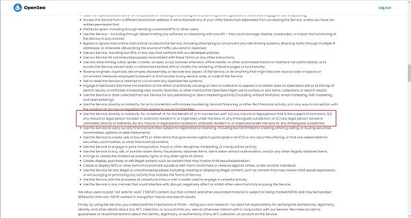 我的OpenSea账号为何因为“美国制裁”被封? 我的OpenSea账号为何因为“美国制裁”被封?
