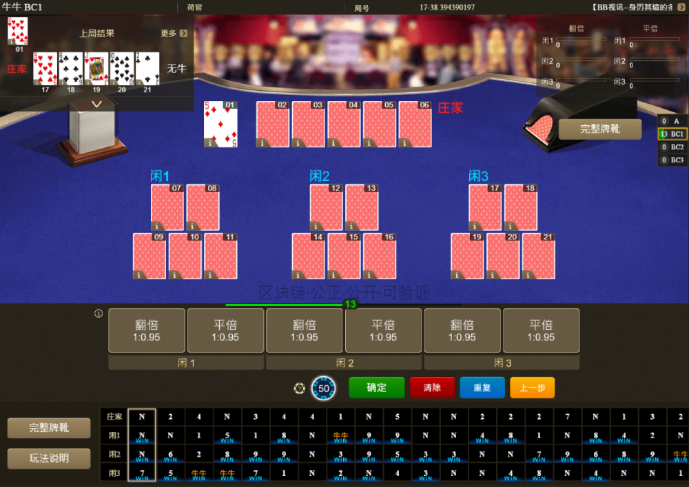 BB区块链棋牌牛牛游戏派彩赔率 BB区块链棋牌牛牛游戏派彩赔率