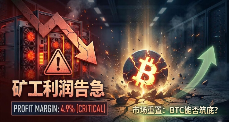 比特币矿工利润触红线:市场重置开启,BTC筑底在即?
