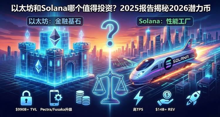 太坊和Solana哪个值得投资?2025报告揭秘2026年最值得买的潜力币 太坊和Solana哪个值得投资?2025报告揭秘2026年最值得买的潜力币