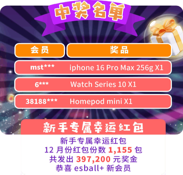 新会员限定月月抽iPhone16 Pro MAX!分享喜气送奖金-中奖名单 新会员限定月月抽iPhone16 Pro MAX!分享喜气送奖金-中奖名单